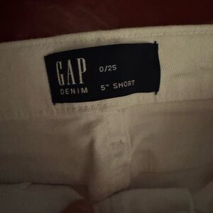 GAP Classic White Denim Shorts